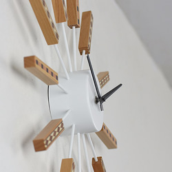 Nidrum- 民族圖騰 靜音 時鐘 掛鐘(白) 第2張的照片