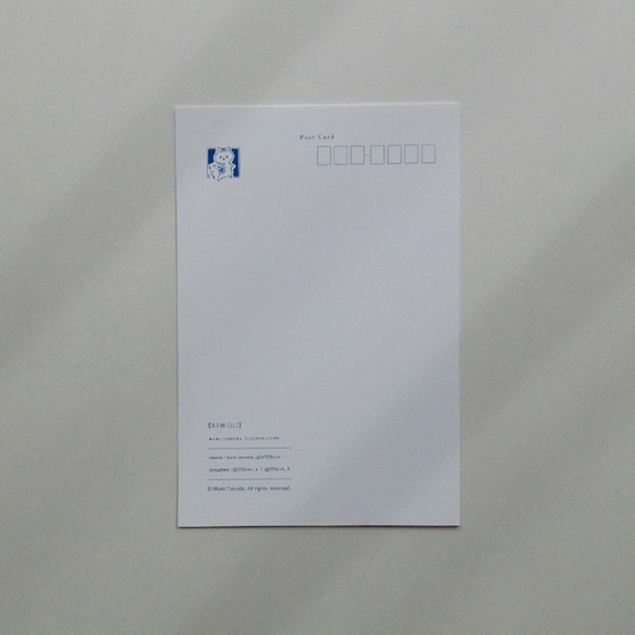 寒中見舞い「寒椿」（日英 / 5枚入り）送料無料 3枚目の画像