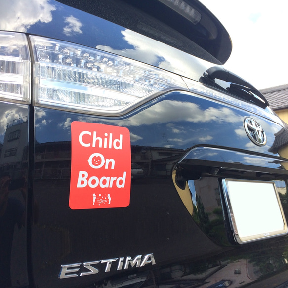 【MARKSHOP】 Child on board　車用マグネットステッカー 4枚目の画像