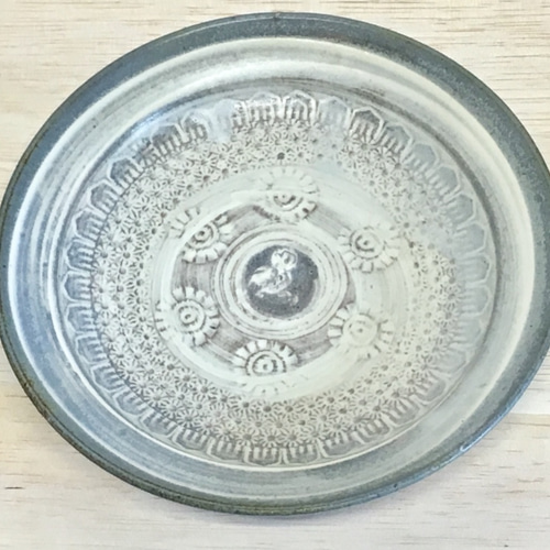 唐津三島の皿 唐津三島の皿 唐津焼 三島二彩7寸皿 食器 平皿 うつわ 器 おしゃれ