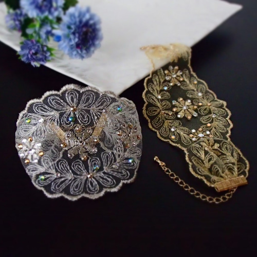 ♡美品♡ スワロフスキー クリスタルブレスレット SWAROVSKI♡スワロフスキー♡クリスタル ブレスレット♡ダブル
