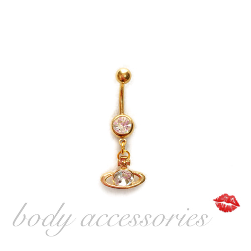 数量限定♡ クリア土星ヘソピアス ボディピアス ヴィヴィアン好き 人気