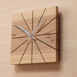 吉野杉　壁掛け時計２ 2枚目の画像