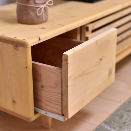 テレビボード 120㎝ ナチュラル 格子 TVボード avボード テレビ台