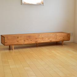 【無垢材】テレビボード　180㎝　ダークブラウン　モルタル風　鉄脚 【無垢材】テレビボード　180㎝　ダークブラウン　モルタル風　鉄脚