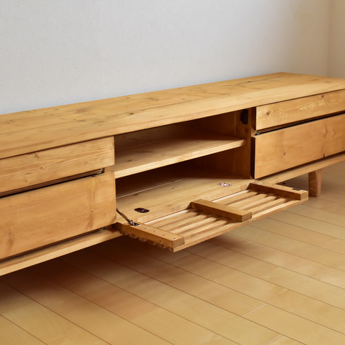 人気商品超目玉 目玉商品 無垢材】テレビボード 180㎝オーク色 TV