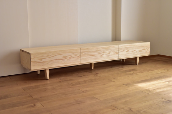 ホワイトアッシュテレビボード 180㎝ TVボード 180㎝ 横53㎝ また