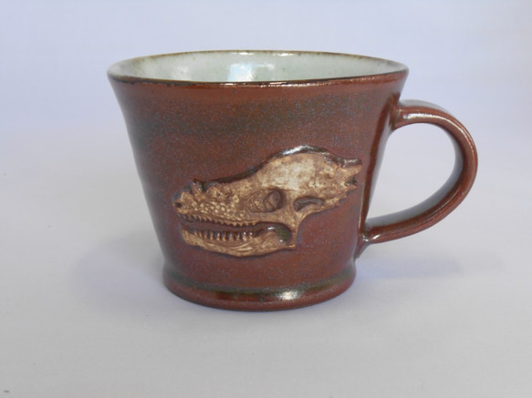 恐竜マグカップ　パキケファロサウルス 1枚目の画像