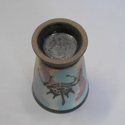 カブトムシカップ　ゴホンヅノカブト　（正面、白地に青・紫） 6枚目の画像
