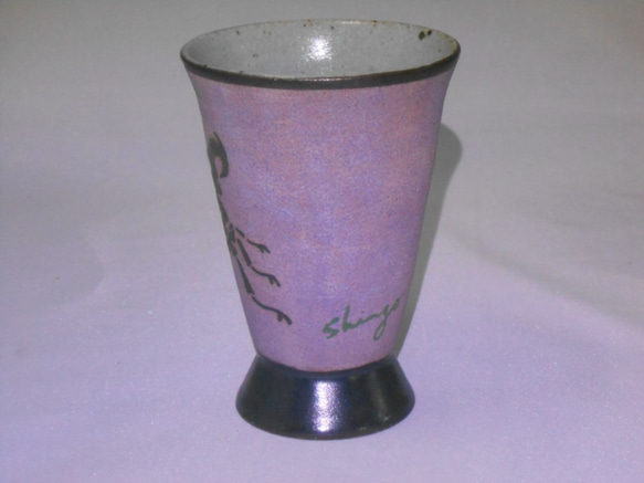 クワガタカップ　ディディエールシカクワガタ　（正面、紫） 2枚目の画像