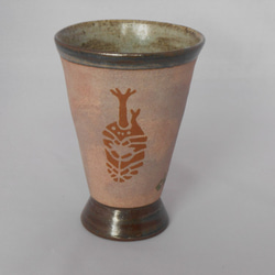 二ホンカブト＆ノコギリクワガタのサナギのフリーカップ　（紫） 1枚目の画像