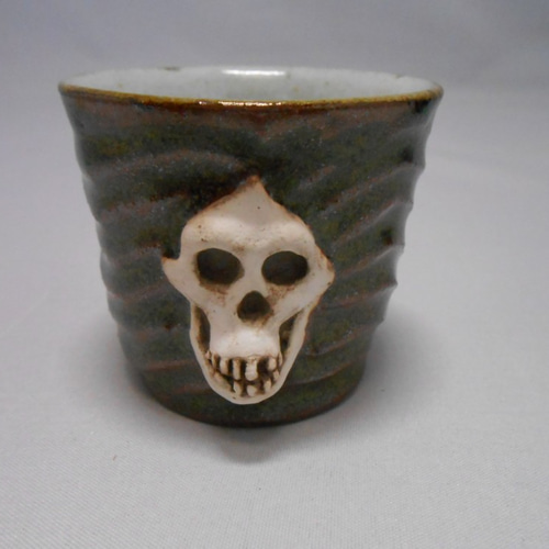 おまけ付き スカルぐい吞み（J) パラントロプス・ボイセイ