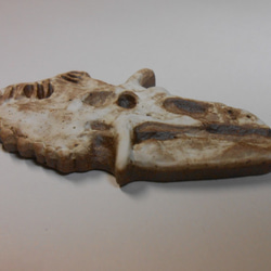 陶製恐竜マグネット・コスモケラトプス　白色 3枚目の画像