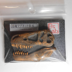 陶製恐竜マグネット・T-rex（モデル:AMNH-5027）茶色 4枚目の画像