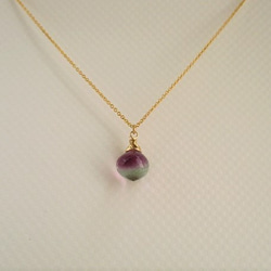 microcut fluorite14Kgf necklace 第2張的照片