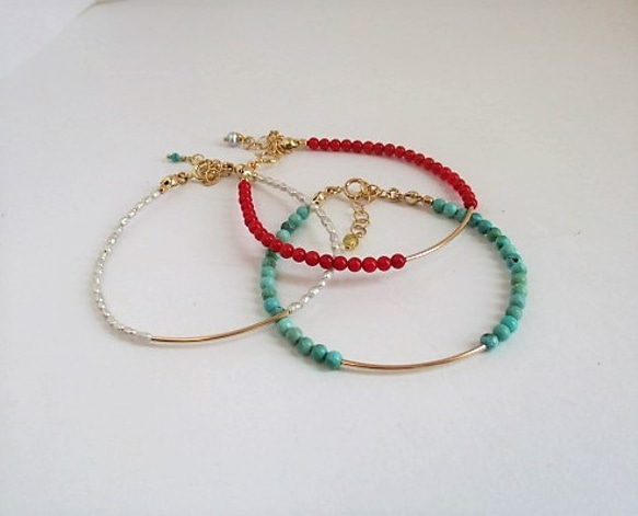 slender bracelet 14Kgf 第1張的照片