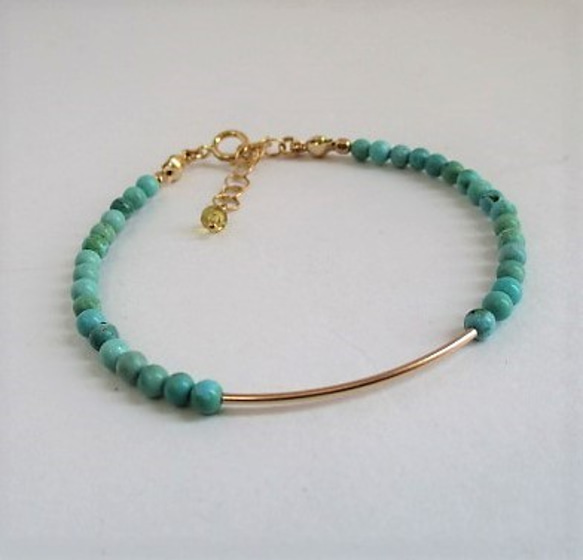 slender bracelet 14Kgf 第2張的照片