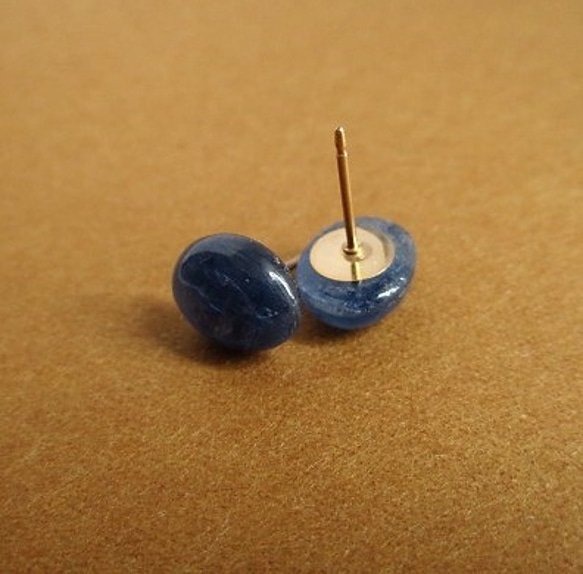 blue＆white 14Kgf/pierced earrings 第3張的照片