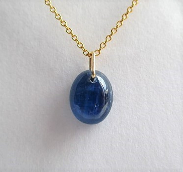 blue stone 14Kgf necklace 第2張的照片