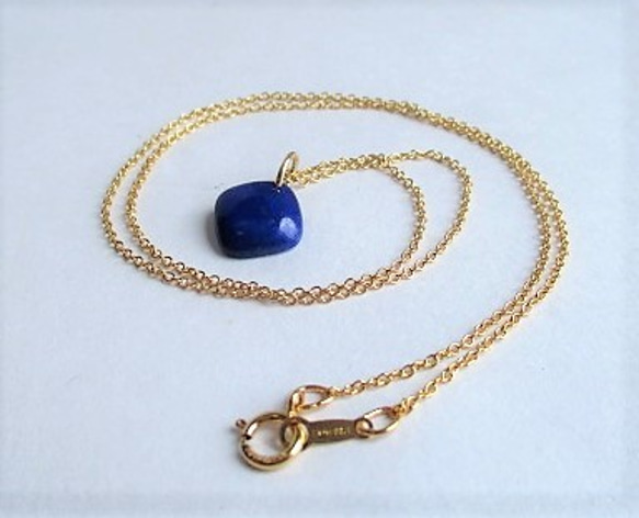 blue stone 14Kgf necklace 第4張的照片