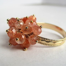 sunstone ring 14Kgf 第2張的照片