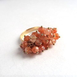 sunstone ring 14Kgf 第4張的照片