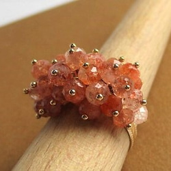 sunstone ring 14Kgf 第5張的照片