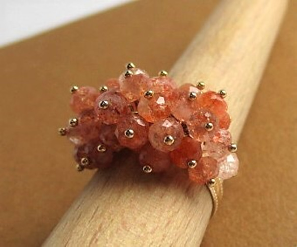 sunstone ring 14Kgf 第5張的照片