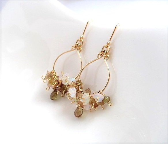 change＆mirage 14Kgf/pierced earrings 第1張的照片