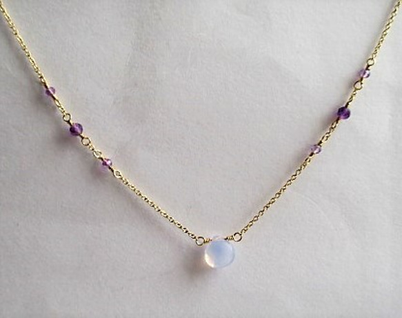 lavender 14Kgf/necklace 第2張的照片