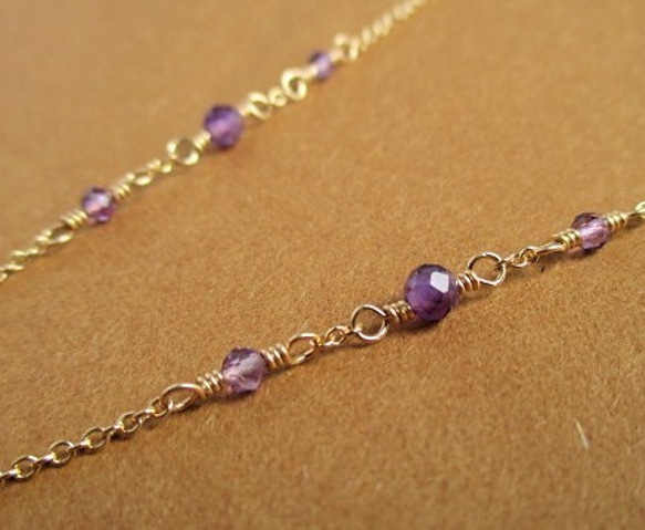 lavender 14Kgf/necklace 第4張的照片