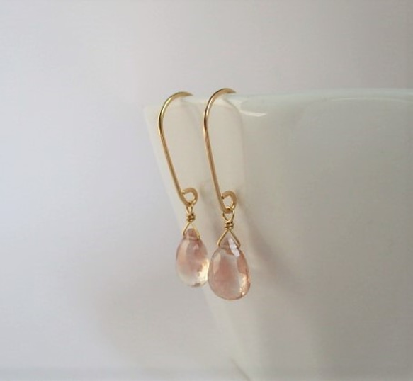 梅花 14Kgf pierced earrings 第3張的照片