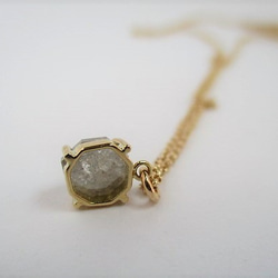 natural diamond K18&K10/necklace（gray） 第4張的照片