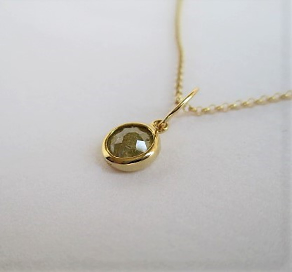 natural diamond K18&K10/necklace（GshY） 第7張的照片