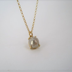 natural diamond K18&K10/necklace（light gray） 第1張的照片