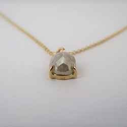 natural diamond K18&K10/necklace（light gray） 第4張的照片