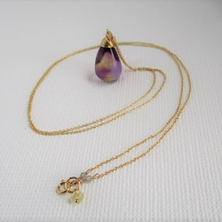 14Kgf longnecklace/with Ametrine 第6張的照片