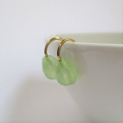 grape pierced earrings 14Kgf 第3張的照片