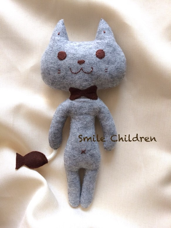 【ハンドメイド】ねこのぬいぐるみ ねこのぬいぐるみ＊baby《受注制作》 おもちゃ・人形 Smile Children