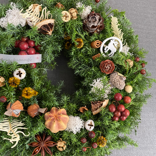 3.クリスマスリース クリスマスリース2023紹介文をお読みください リース atelier hana