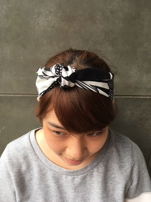 蔬菜 綁帶式髮帶 Handmade hairband 第3張的照片