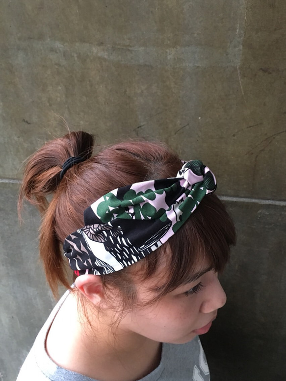 芬蘭系列 x 百年紀念款 綁帶式髮帶 Handmade hairband 第2張的照片