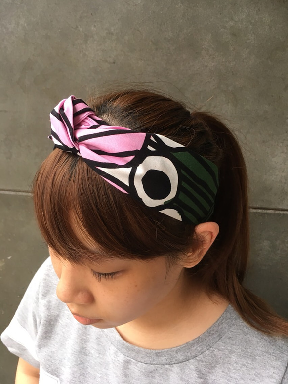 春意 綁帶式髮帶 Handmade hairband 第1張的照片