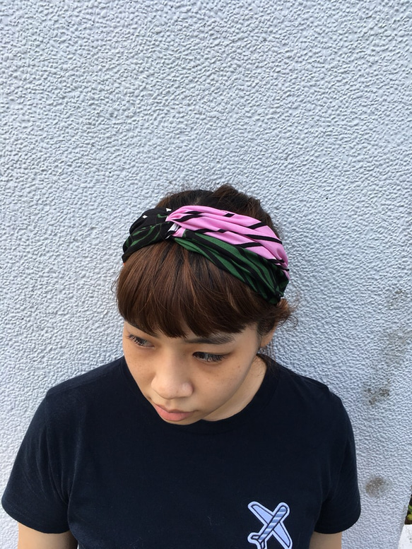 春意 鬆緊式髮帶 Handmade hairband 第2張的照片