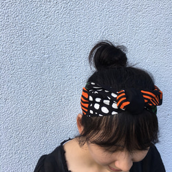 秋瑟 綁帶式髮帶 Handmade hairband 第3張的照片