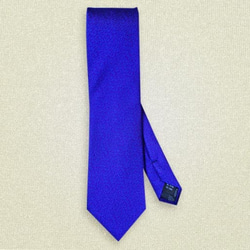 つづれ織りネクタイ　ブルー 2枚目の画像