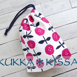 JIM★SALE★ハンドメイド✳︎丸型巾着　テディベア　ホワイト　コップ袋 imgrc0087399329.jpg