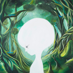 夜空, Acrylic on wood オリジナル画 絵画 MOET 通販 4835493
