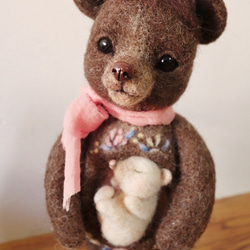 [グレースpoked髪]ウール母親の熊の装飾を感じた 2枚目の画像