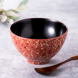 津軽塗り大鉢 津軽塗 カフェボウルセット 木製 カラータイプ ピンク お椀・ボウル